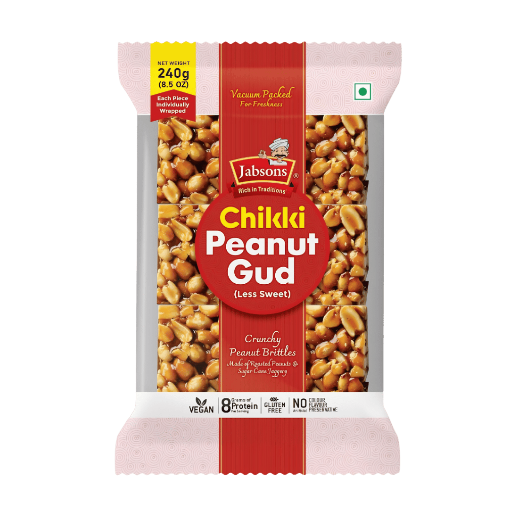 Jabsons Gud Peanut Chikki 240 g buy online USA - 1